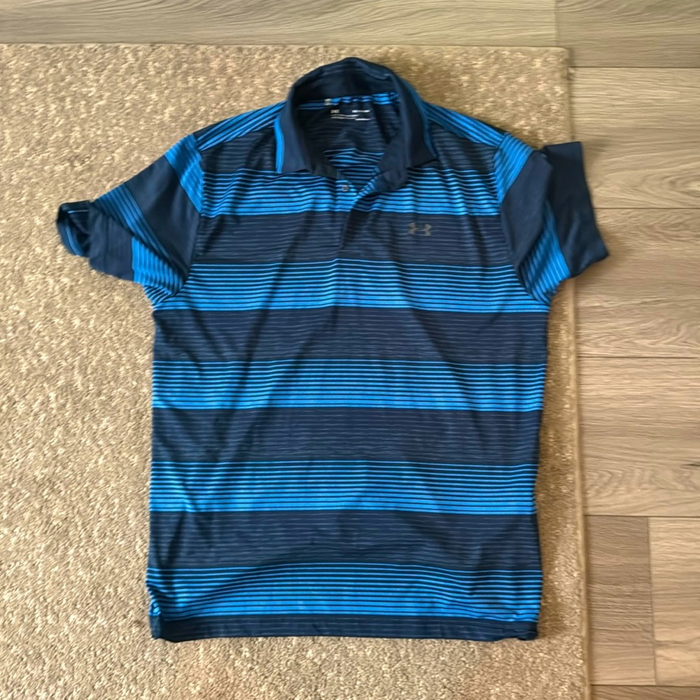 Under Armor Navy and Blue polo - Mens XL